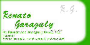 renato garaguly business card